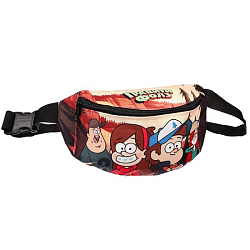 Сумка поясная, 25х6х13 см, на молнии, Гравити Фолз 9747348