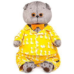 Мягкая игрушка Кот Басик в пижаме с принтом "Гусик" 47 см (Ks47-05)