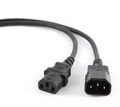 Кабель питания  1.8м CABLEXPERT PC-189-VDE, C13-C14, VDE, 10А, черный, с заземлением