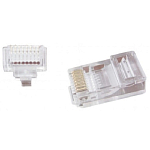 Коннектор RJ-45 (8P8C) CABLEXPERT LC-PTU-01/100 универсальная, кат.5e. 6 микрон, сквозная (100 шт.)
