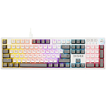 Клавиатура DEFENDER Dasher GK-472 RU,бел/сер,104кн,YH красн