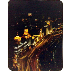 Коврик BURO BU-M80007 пластиковый ночной город (230х180х2мм)
