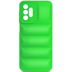 Силиконовый чехол (дутый) DF для Samsung Galaxy A13 DF sJacket-01 (lime)