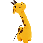 Игрушка для собак с пищалкой «Жирафик», 12×25 см, жёлтый