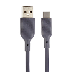 Кабель USB <--> Type-C  1.0м QUMO серый, 18W (32962)