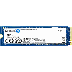 Накопитель SSD M.2 1Tb Kingston SNV3S/1000G NVMe 3D TLC R6000/W4000 Mb/s. PCIe 4.0 TBW 320