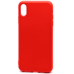 Силиконовый чехол SILICONE CASE NEW ERA для iPhone X/XS красный
