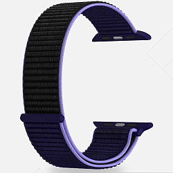 Нейлоновый ремешок LYAMBDA VEGA для Apple Watch 38/40mm Blue-black