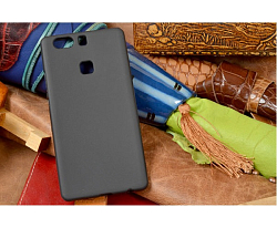 Силиконовый чехол J-CASE для HUAWEI P9 Plus матовый, серый, в пластиковой упаковке