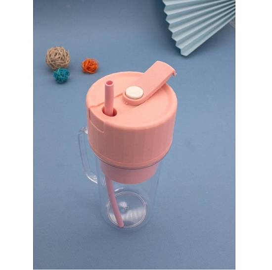 Блендер портативный "Juice anywhere", pink, USB, (20*8 см)