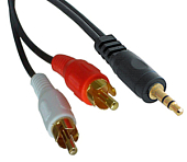 Кабель Jack 3.5 <--> 2RCA  1.0м PERFEO 2001