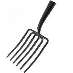 Вилы 6-х рогие, копальные, 195х220 мм, кованые, без черенка, АРТИ// Произведено в РФ 63839