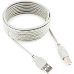 Кабель USB для принтера AM-BM  1.8м CABLEXPERT CC-USB2-AMBM-6-N, серый, медь, Pro, пакет