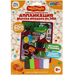 Аппликация мягкая мозаика из эва Чебурашка МУЛЬТИ АРТ 391942