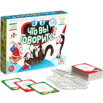 Новогодняя коммуникативная игра «Что вы говорите, С новым годом», 100 карт, 6 загубников