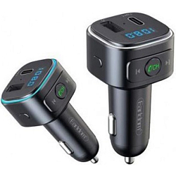 FM-модулятор EARLDOM ET-M52, Bluetooth, цвет: чёрный