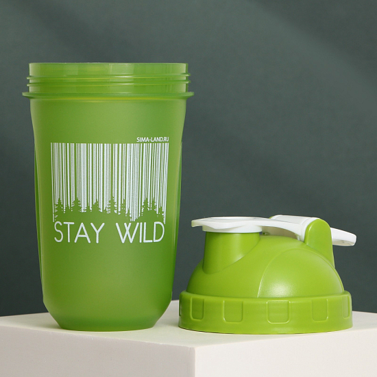 Шейкер пластиковый Stay Wild, 500 мл 9582946