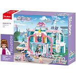 Конструктор SLUBAN Госпиталь 668 дет., 