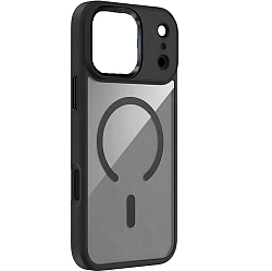 Задняя накладка KEEPHONE ARMOR GRIP MAGSEFE CLEAR CASE для iPhone 17 PRO MAX (BLACK)