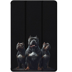 Чехол футляр-книга ZIBELINO для iPad Air 13" 2025 (M3)/Apple iPad Pro 2024 (M4)/iPad Air 2024 (M2) 13.0'' (черный) 1440 ГОРДЕЛИВЫЕ ПИТБУЛИ