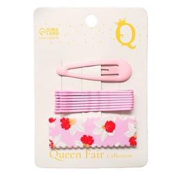Заколки для волос "Марлен" (набор 10 шт) 5 см, розовый   9298984