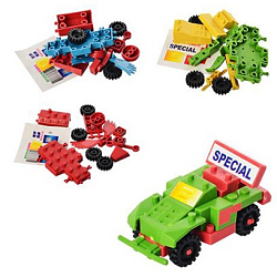 Конструктор 2711B-5 машинки в пакете