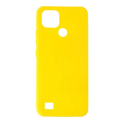Силиконовый чехол BUBBLE для Realme C21 (жёлтый)