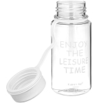 Бутылка для воды, 450 мл, с ситечком, 17.5 х 10.5 см, белая   10703143