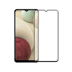 Противоударное стекло 3D NONAME для SAMSUNG Galaxy A12, SUPER, черное