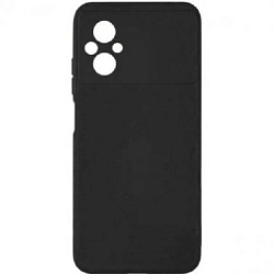 Задняя накладка ZIBELINO Soft Matte для Xiaomi Poco M5 4G (черный) с микрофиброй