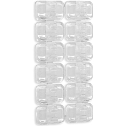 Держатель самоклеящийся для проводов и гирлянд ТУНДРА krep, прозрачный, 12 шт. 9917517