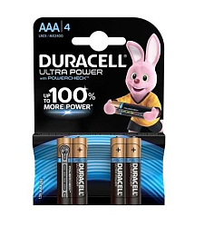 Элемент питания DURACELL LR03 BL-4 ULTRA POWER (40/30000)