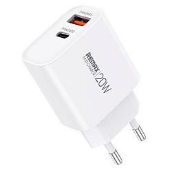 Сетевое ЗУ 1USB/1Type-C REMAX RP-U120, белый, Type-C - Type-C, 20W