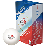 Мячи для настольного тенниса Double Fish 3*** PAR 40+ бел. 6 шт.