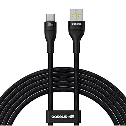 Кабель USB <--> Type-C  1.0м Baseus Flash 2, черный, 100W (P10311804111-00)