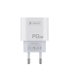Сетевое ЗУ 1USB/1Type-C 3A CELEBRAT C-H4-EU белый