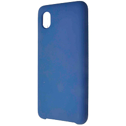 Силиконовый чехол SKIN SHELL для Samsung Galaxy A01 Core (Темно-синий)
