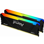 Оперативная память DDR4 32Gb (2x16Gb Kit) KINGSTON FURY Beast Black RGB XMP KF436C18BB2AK2/32, 3600MHz DIMM CL18, 288-pin  1.35V  Non-ECC