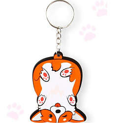 Брелок для ключей деревянный «Корги перевернутая», 4,7 х 6 см