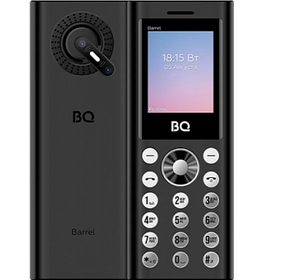 Телефон BQ 1858 Barrel Black+Silver