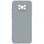 Задняя накладка ZIBELINO Soft Matte для Xiaomi Poco X3/X3 Pro (серый) защита камеры