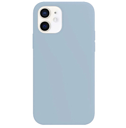 Силиконовый чехол SILICONE CASE для iPhone 12 mini светло-голубой (не оригинал)