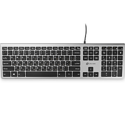 Клавиатура БП OKLICK 890S серый, USB