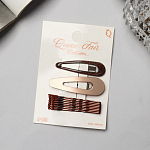 Невидимка для волос «Адель» (набор 10 шт) 5 см, бронза   9732094