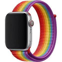 Нейлоновый ремешок на Apple Watch 38/40/41mm разноцветный