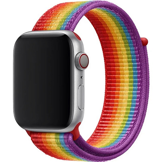 Нейлоновый ремешок на Apple Watch 38/40/41mm разноцветный
