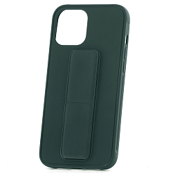 Задняя накладка NONAME для iPhone 12/12 PRO (Темно-зеленый) подставка с магнитом