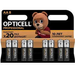 Элемент питания OPTICELL LR06 PROFESSIONAL BL-8 (8/96)