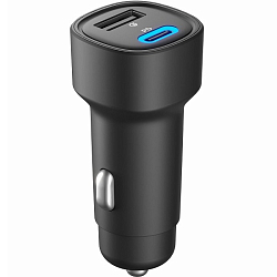 Авто ЗУ 1USB/1Type-C 5.4A OLMIO черное, 48W