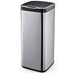 Сенсорное мусорное ведро Kitchen Joy, 30л (KJ-JAH6312) Silver, из нержавеющей стали с крышкой, съёмным пластиковым ведром